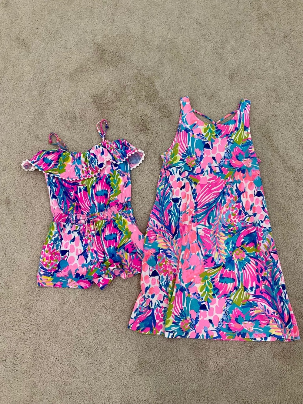 Lilly Pulitzer Mommy & Me Gumbo Limbo set Womens xs/Girls Large.